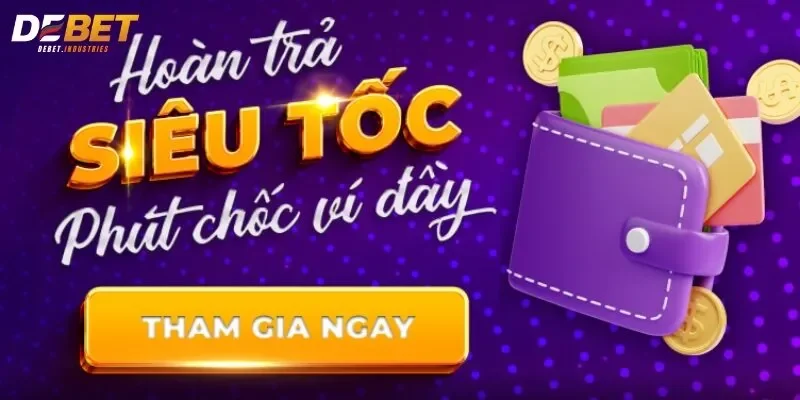 Việc nhận tiền hoàn lại từ chương trình hoàn trả 1.5% tại Debet vô cùng dễ dàng